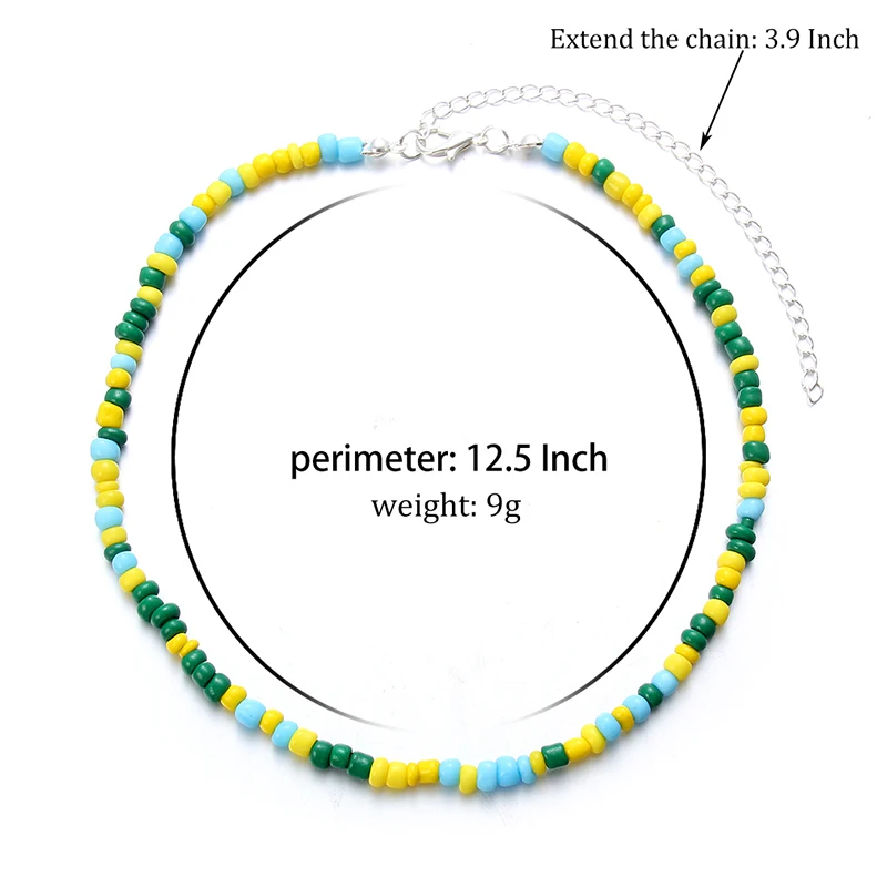 Пластиковые ожерелья Чокеры для воротника 1 шт. богемное короткое украшение