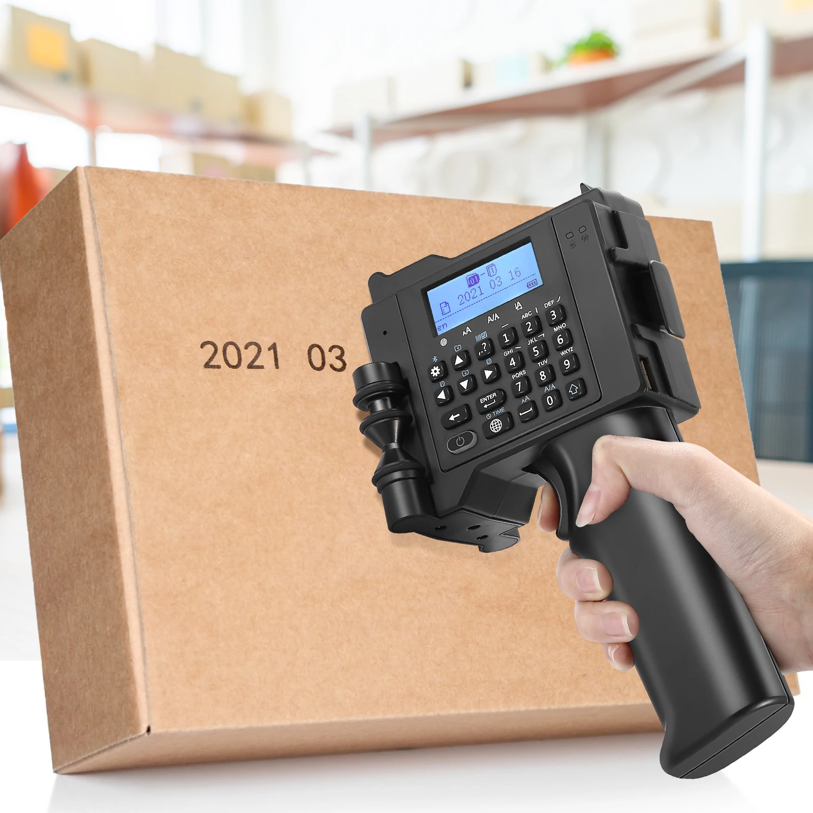 

Handheld Printer Portable Handheld Inkjet Printer With Quick Dry Ink Cartridge Mobile Hand Jet Handheld Thermal Inkjet Printer