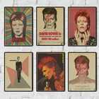 Крафт-бумага для дома, бара, гостиной, с музыкой рок-группы Дэвида Боуи