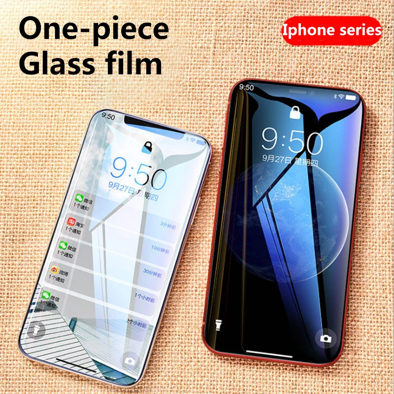 Защитное стекло с изогнутыми краями 11D закаленное для защиты экрана iPhone 11 11Pro