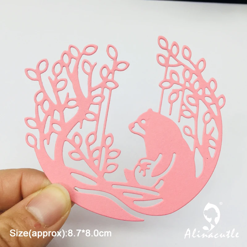 Металлическая резка высечки джунгли медведь Сделай Сам Скрапбукинг Бумага