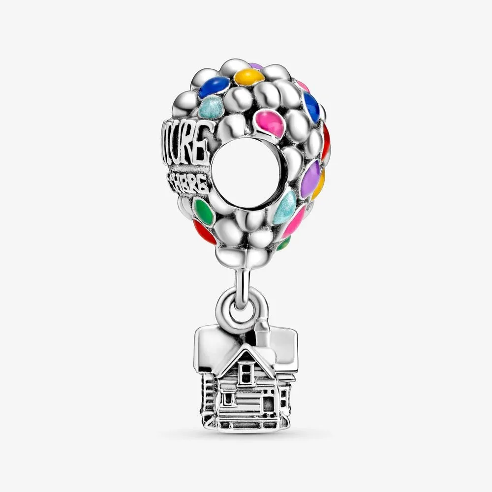 Gincco Disny Up House & Balloons Charm fit оригинальный браслет Pandora из стерлингового серебра 925