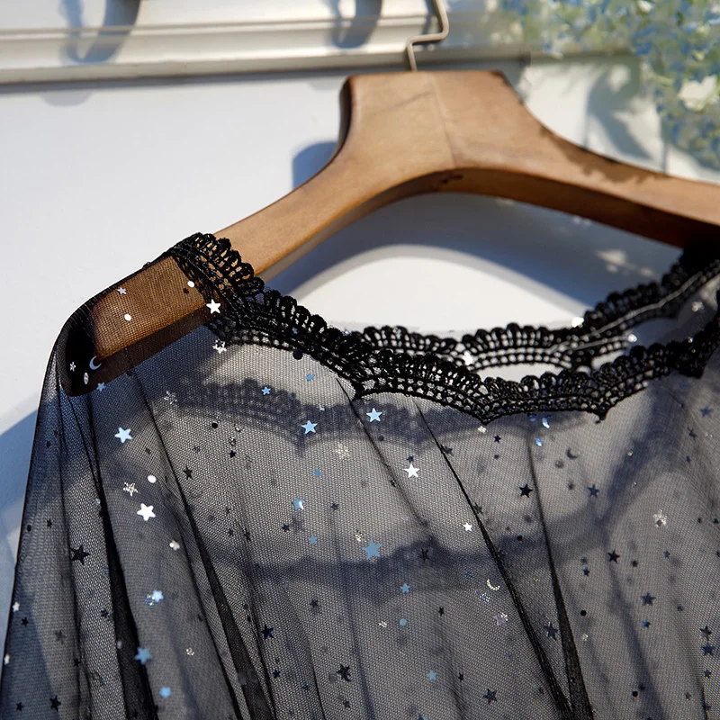 Свадебная накидка с блестками черное болеро короткое Болеро для невесты женское