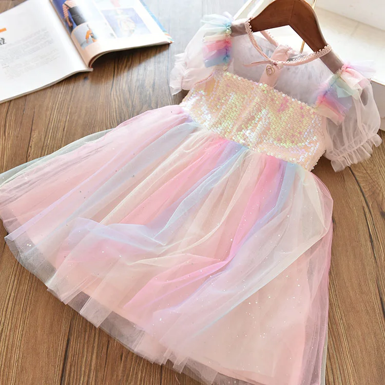 Baby Girl Formal Dress Children's Girls Clothes Infant Kids Dance Party Costume 3-8 Years Birthday For Wedding | Детская одежда и