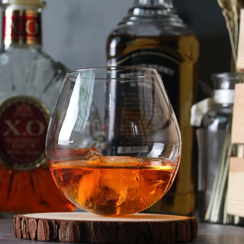 Spherical Shape Whiskey Tumbler Glass Brandy Snifters Shaky Chateau Whisky Cognac Cup Bar Sphere Ball Roly-poly Wine Glasses | Дом и сад