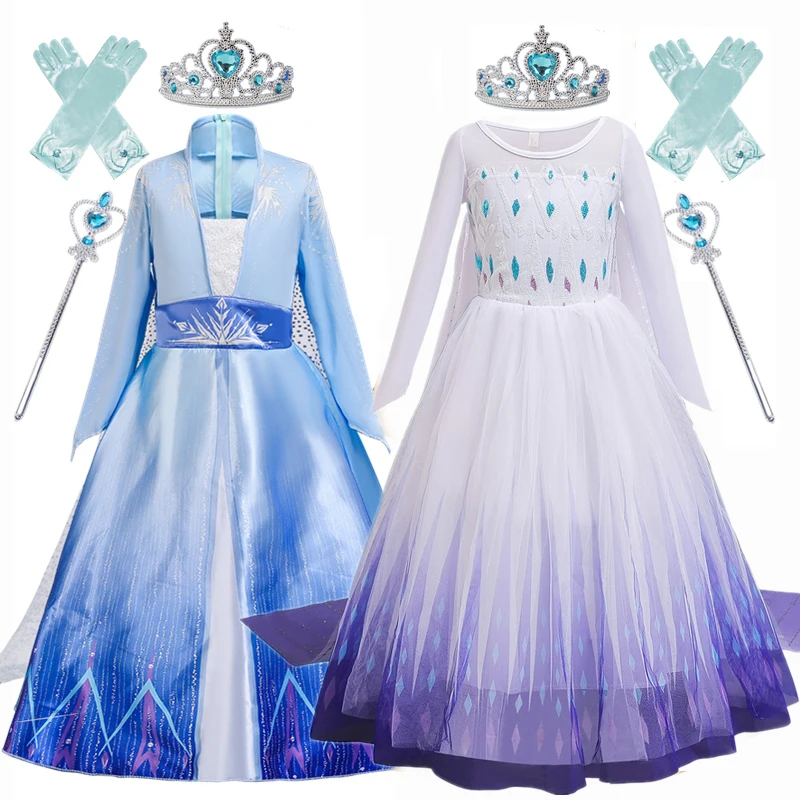 Новое платье принцессы для девочек Детская одежда костюмированной вечеринки на