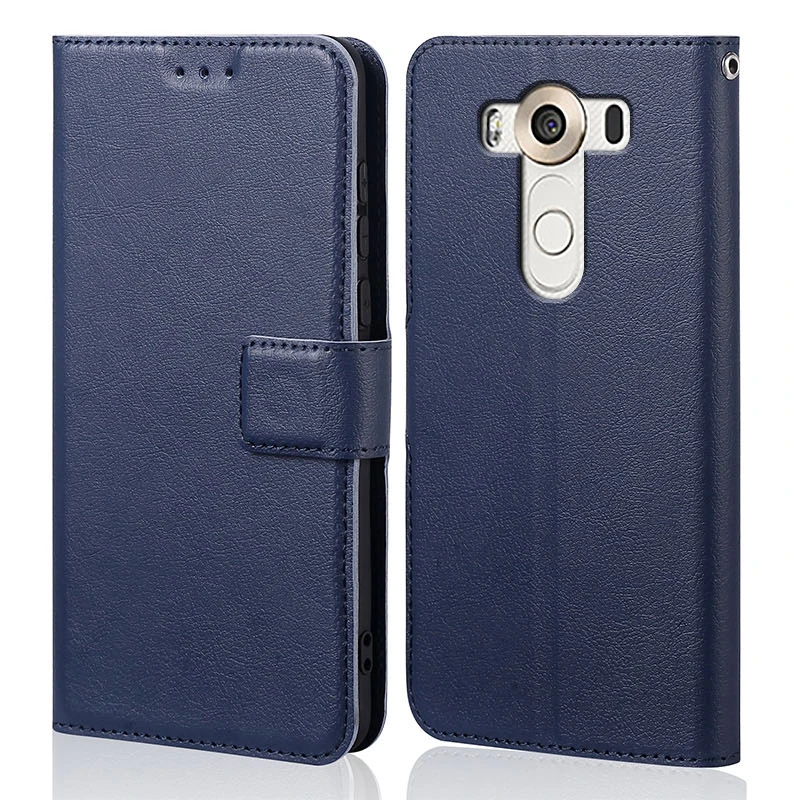 Силиконовый чехол-книжка для LG V10 H968 H901 Роскошный кошелек из искусственной кожи