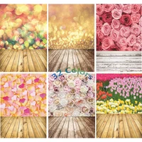 vinyl custom photography backdrops prop flower and wood planks photo studio background 91223sf 61