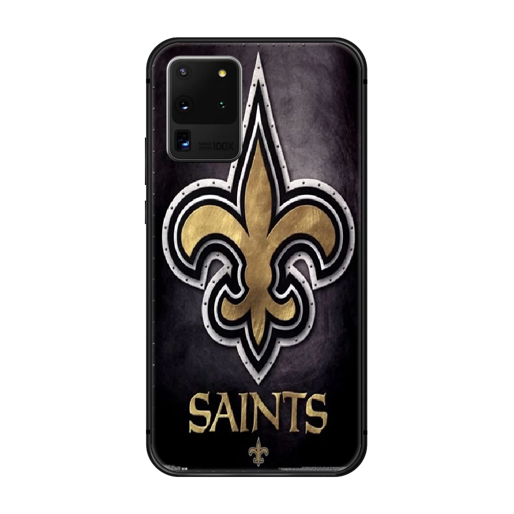 

New Orleans Saints Phone Case cover hull For SamSung Galaxy S 6 7 8 9 10 20 Plus Edge E 5G Lite Ultra black bumper 3D shell