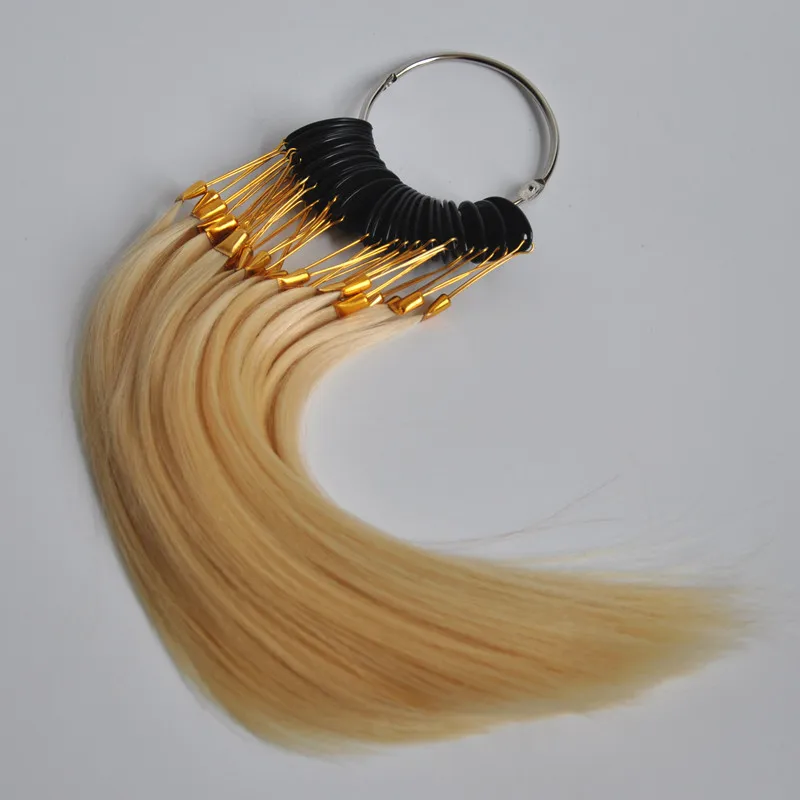 

30Pcs Human Hair Color Ring For All Kinds of Hair Extensions Color Chart, Can Be Dye Any Color