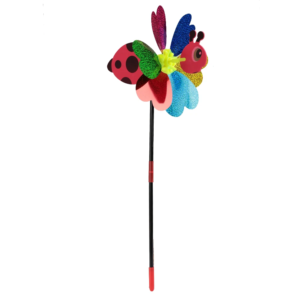 Открытый Декор двора пчела ветряная мельница ветер вертушка пластик цвет