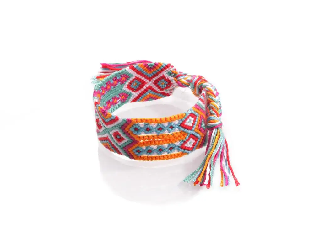 Красивый разноцветный браслет дружбы ручной работы для женщин и мужчин misangas wayuu