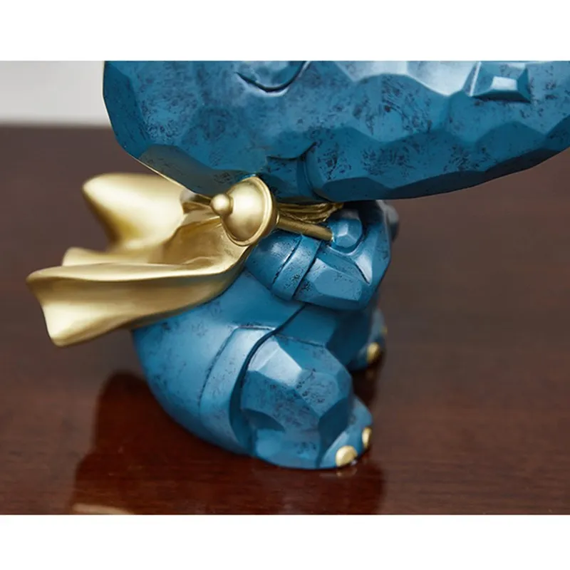 Creative Geometry Rhinoceros Snacks Holder Phone TV Remote Control Key Holder Home Decoration Storage Box Best Gift R2451