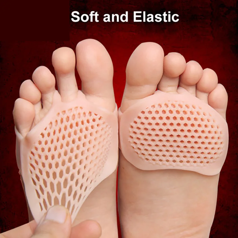 

USHINE wysokiej podpitka el silikonowy przedniej czci stopy klocki oddychajce mikkie pielgnacja stp Protector elastyczna