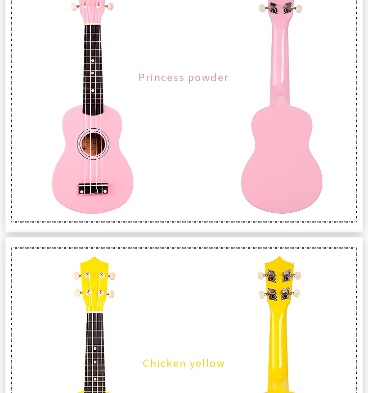Музыка Fancier Club красочные 2" Укулеле сопрано липа укулеле концертная 21 дюймов Акустическая гитара Сопрано укулеле