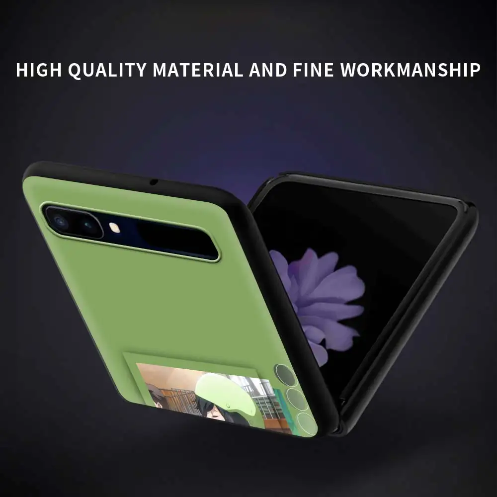 

Phone Case For Samsung Galaxy Z Flip Fold Hard PC Cover For Galaxy ZFlip 5G Mobile Bag Shell SK8 the Infinity REKI SNOW Anime
