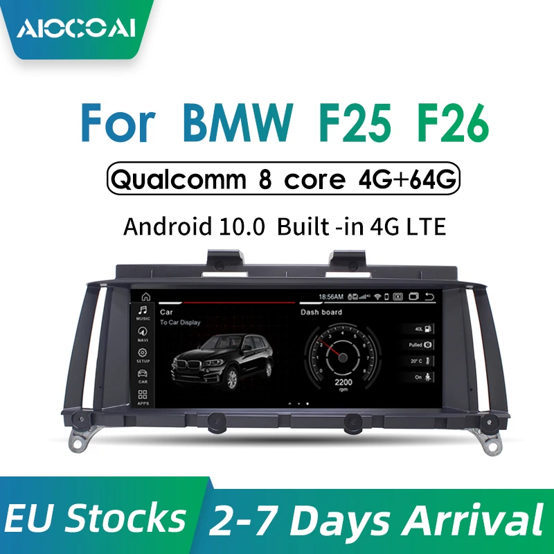 Автомобильный мультимедийный плеер на Android 8 с 6 ядерным процессором GPS для BMW X3 F25 X4