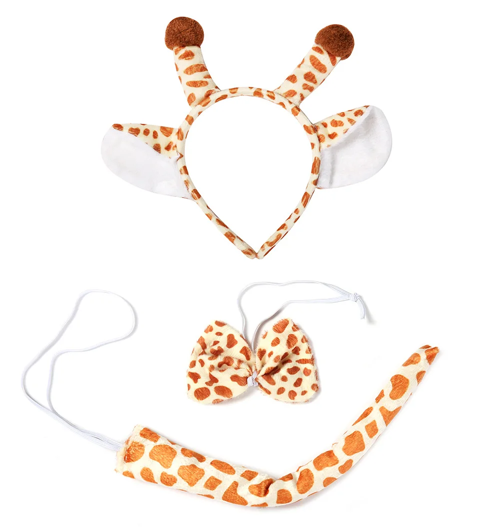 Giraffe Girl Tutu Dress With Matching Headband Set Baby Kids Cute Animal Role Play Costume Outfit Clothes For Halloween Birthday |