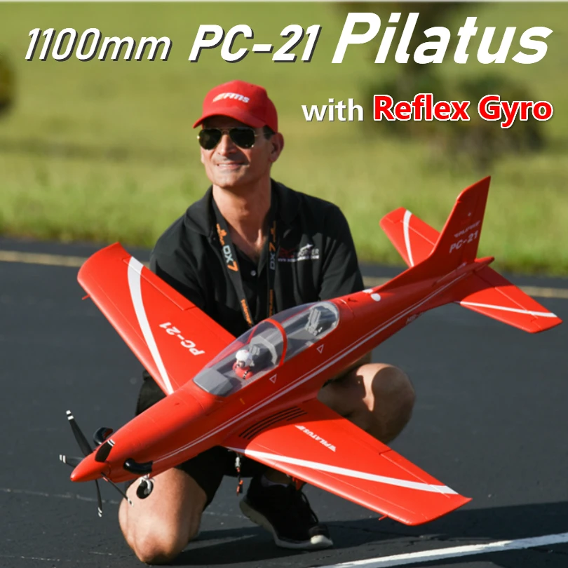 FMS 1100 мм 1 м PC 21 PC21 Pilatus RC Самолет Тренер PNP с убирается гироскопа рефлекс 4S 6CH