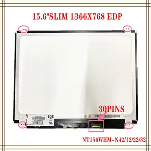 15 6 slim 30pins n156bge e31 e42 b1 nt156whm n12 22 ltn156at37 lp156whu tpa1 b156xtn03 1 ltn156at31 laptop lcd screen 1366768 free global shipping