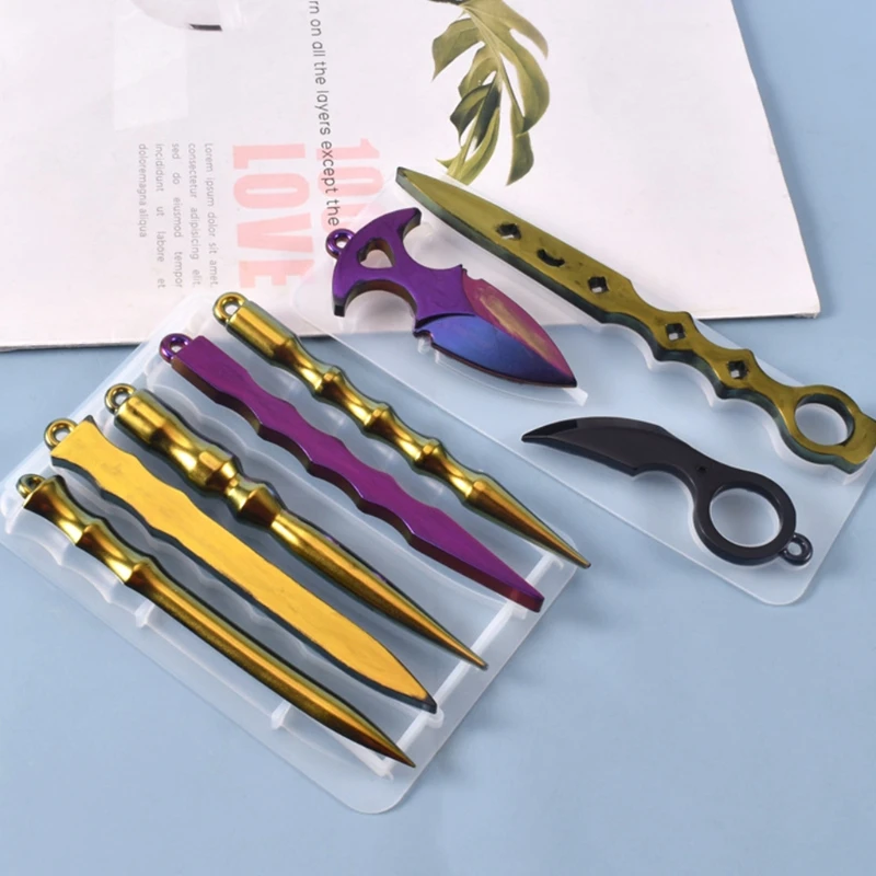 

Crystal Epoxy Resin Mold DIY Crafts Decorations Pendant Keychain Silicone Mould