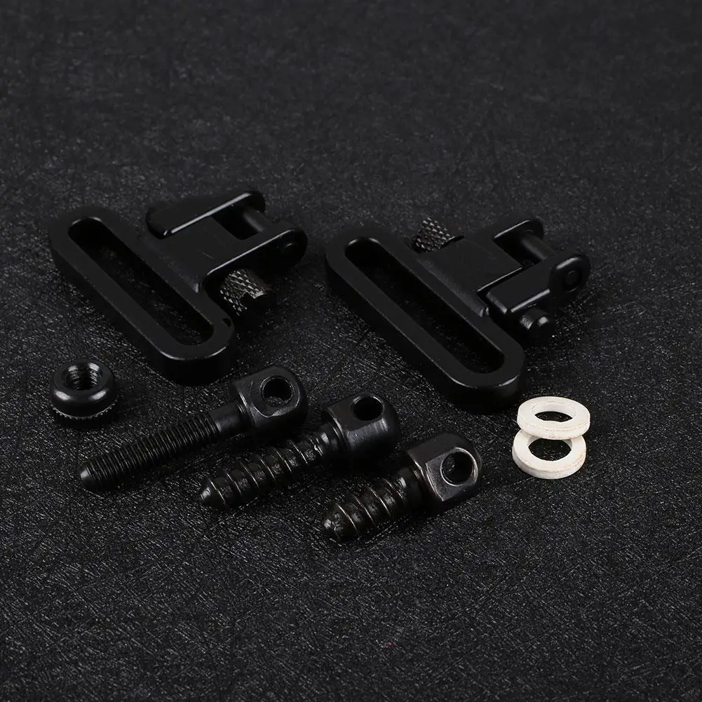 

Quick Detach 1.25" QD 300lb Rifle Sling Mounting Set Swivels & Screw Stud Base Kit Tool Tactical Hunting Accessories