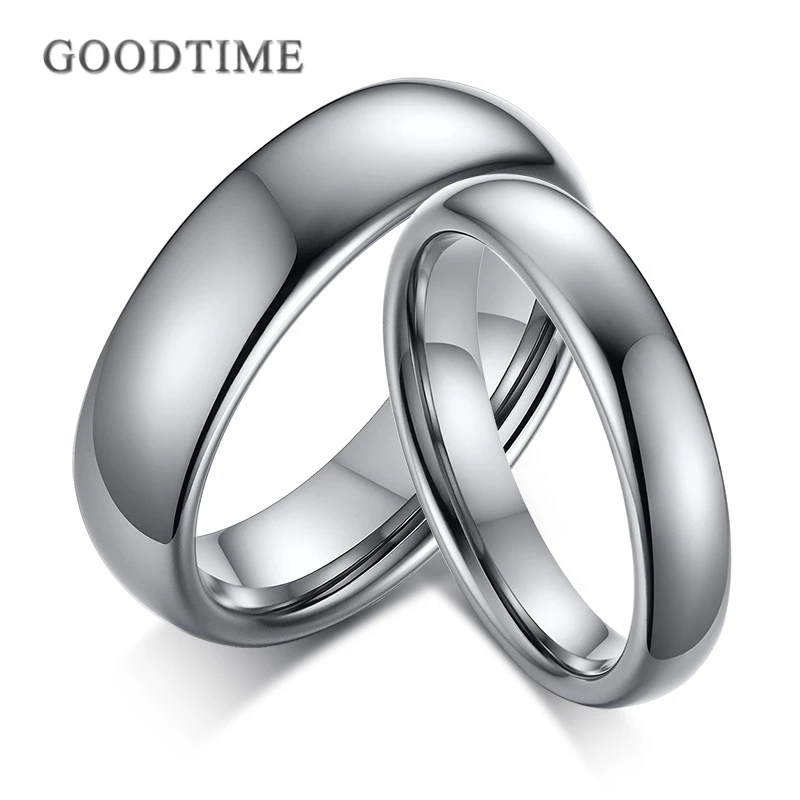 

Модные кольца из карбида вольфрама для пары Блестящие Обручальные кольца для влюбленных Мужские Женские вольфрамовые ювелирные изделия