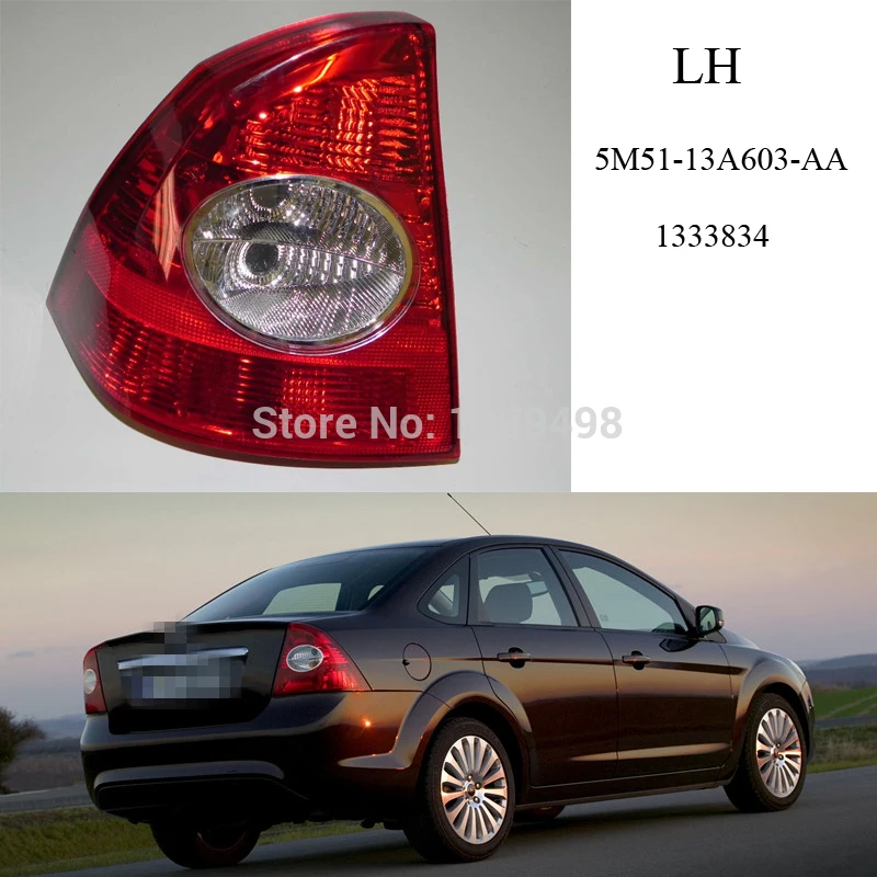 1 шт. LH левая БОКОВАЯ задняя фара без лампочек для Ford Focus Sedan 2 II 2004 2009|rear tail light|side