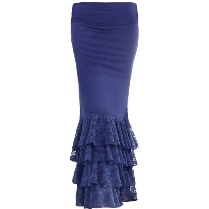 Платье для тренировок фламенко многослойная Одежда танцев в испанском стиле