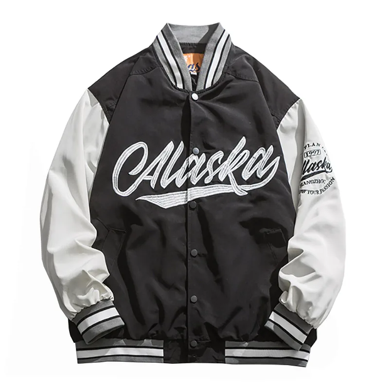 

Куртка Женская бейсбольная в стиле хип-хоп, Повседневная Уличная одежда, свободная Мужская куртка, пальто для пар, весна-лето 2021