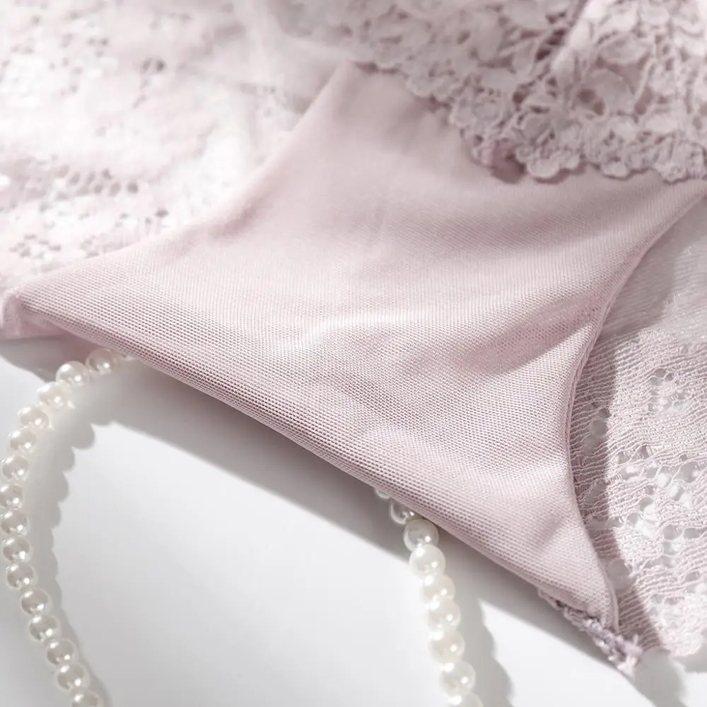 Женские трусы-плавки из дышащей ткани сексуальные кружевные трусы ледяного