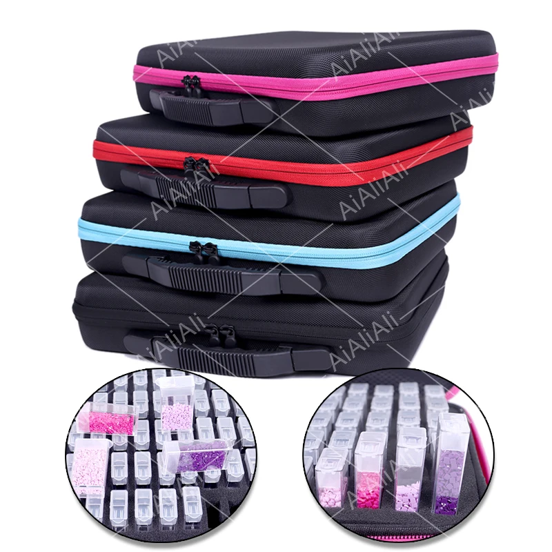 

Новинка 2020, аксессуары для алмазной живописи, контейнер для переноски чехла, контейнер для хранения, 80 бутылок, алмазная живопись, ручная су...