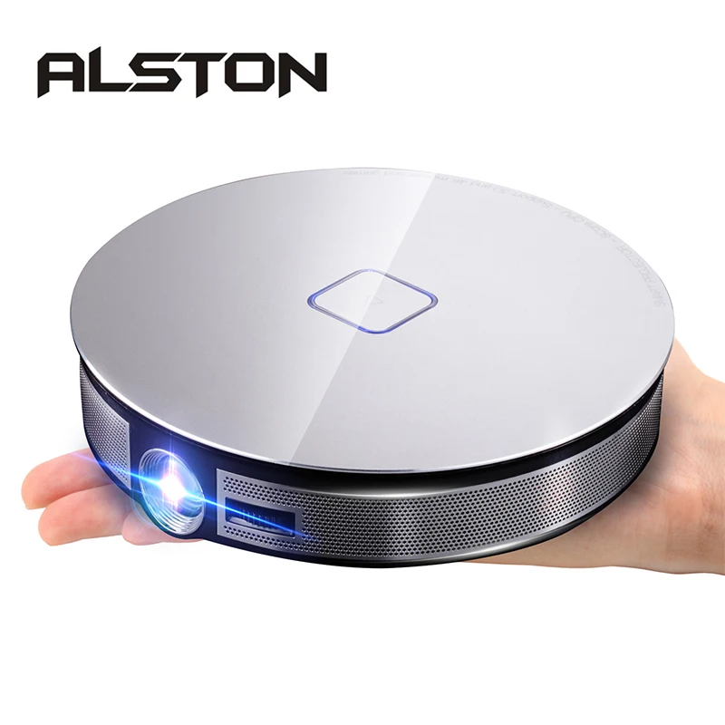 Портативный DLP-мини-проектор ALSTON D8S аккумулятор 12000 мАч 1280x720P Android Wi-Fi HDMI поддержка