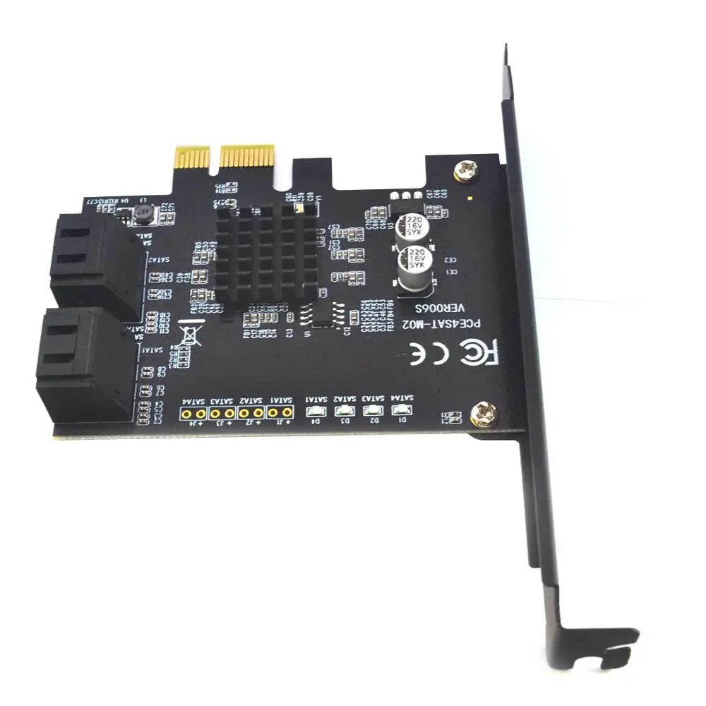 Плата расширения SATA3.0 на PCI E 4 порта 6 ГБ|Платы расширения| |