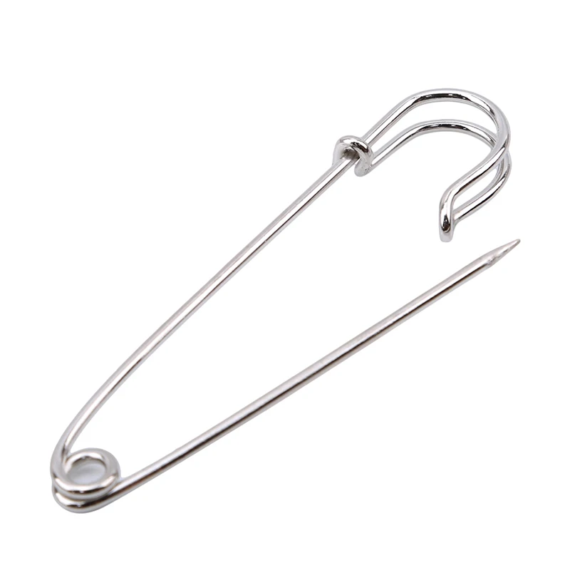 

100Pcs/pack Safety Pins Brooch Extra Large Steel Safety Pin Brooch Pin,Bright Silver Sewing Needle 65mm/75mm Alfileres Costura