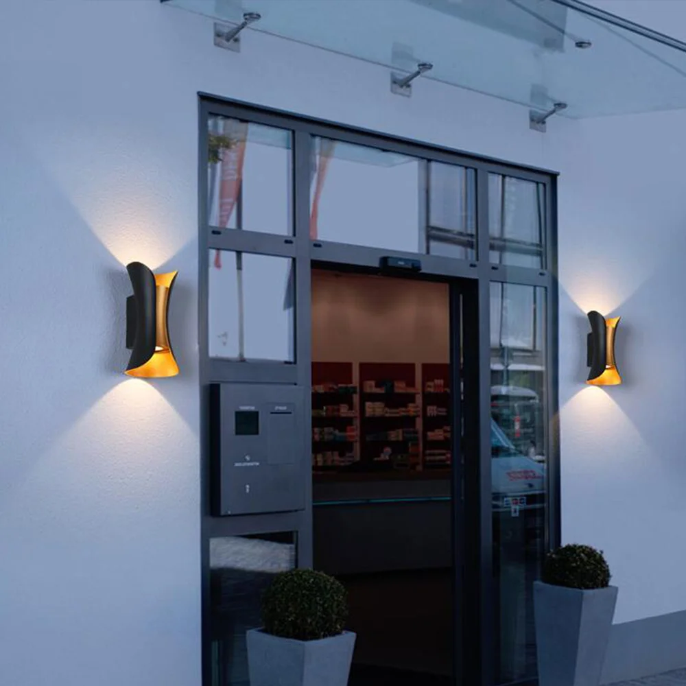 

Настенная Светодиодная лампа в скандинавском стиле, садовый водонепроницаемый светильник для гостиной, коридора, комнатное украшение, ули...