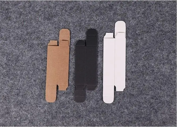 Новинка картонная коробка из крафт бумаги для творчества 50 шт. белая черная