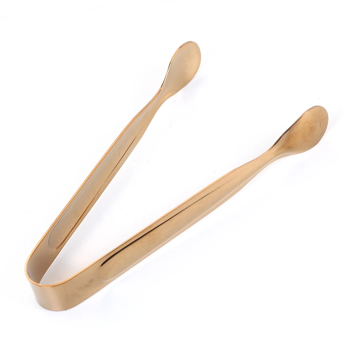 

1 Piece Antique Gold Stainless Steel Sugar Fruit Bread Food Clip Non-Slip Kitchen Clamp BBQ Salad Tools Accessories 10.5x5.5cm