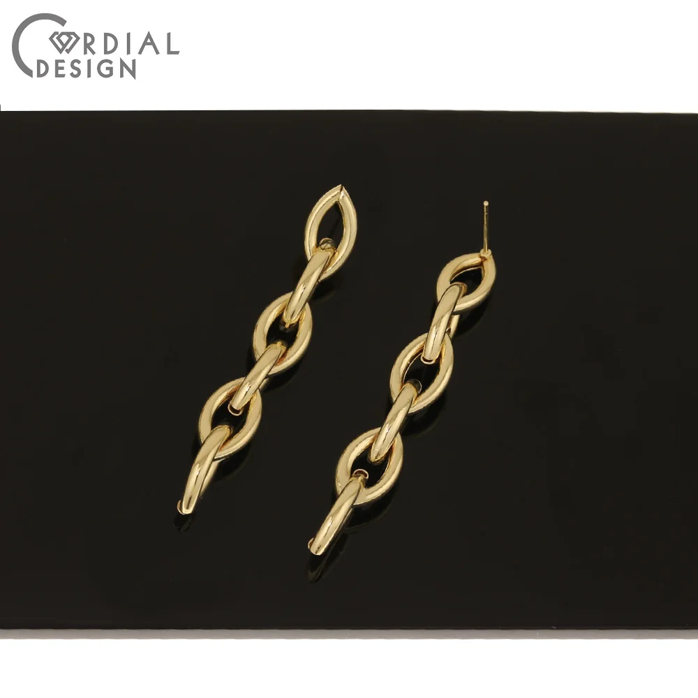 

Cordial Design 50Pcs Earrings Stud/Chain Shape/Jewelry Findings & Components/Hand Made/DIY Jewelry Making/Earrings Accessories