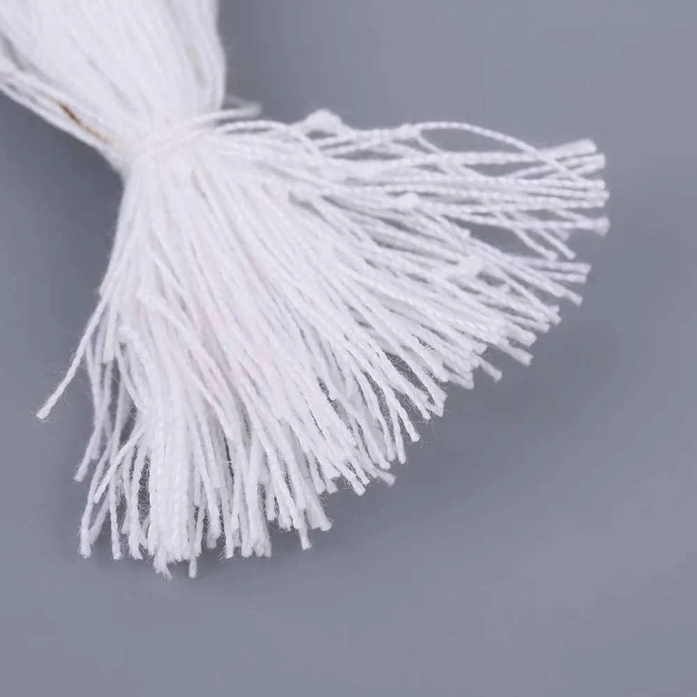 Прямоугольный белый ценник без рисунка 100 шт. со шнурком бирка для ювелирных