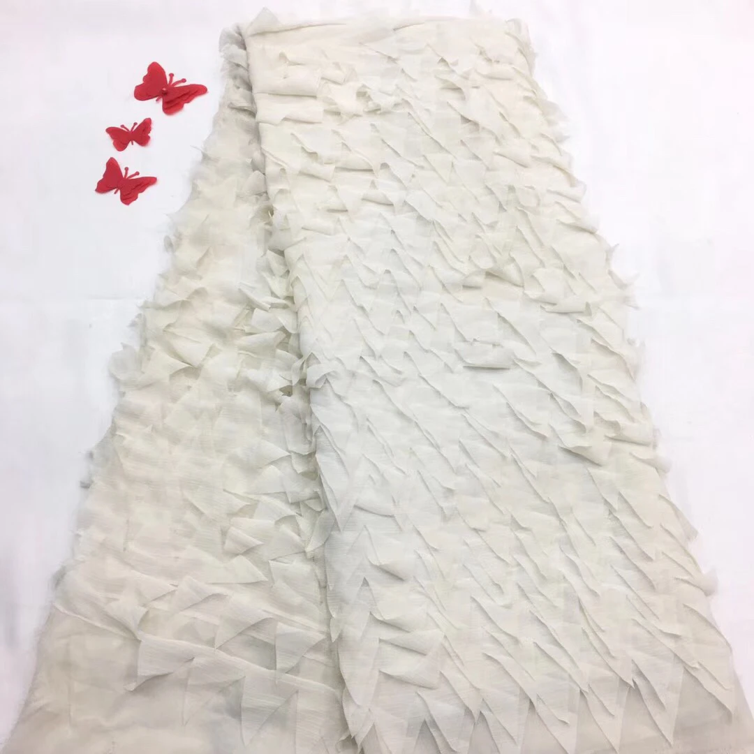 

2018 African French Net Lace Fabric with embroidery mesh tulle lace fabric high quality with Beads