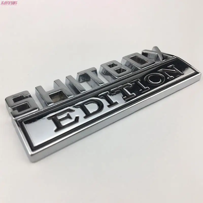 

1X 3D ABS Emblem SHITBOX EDITION Badge Car Tail Side Sticker Accessories