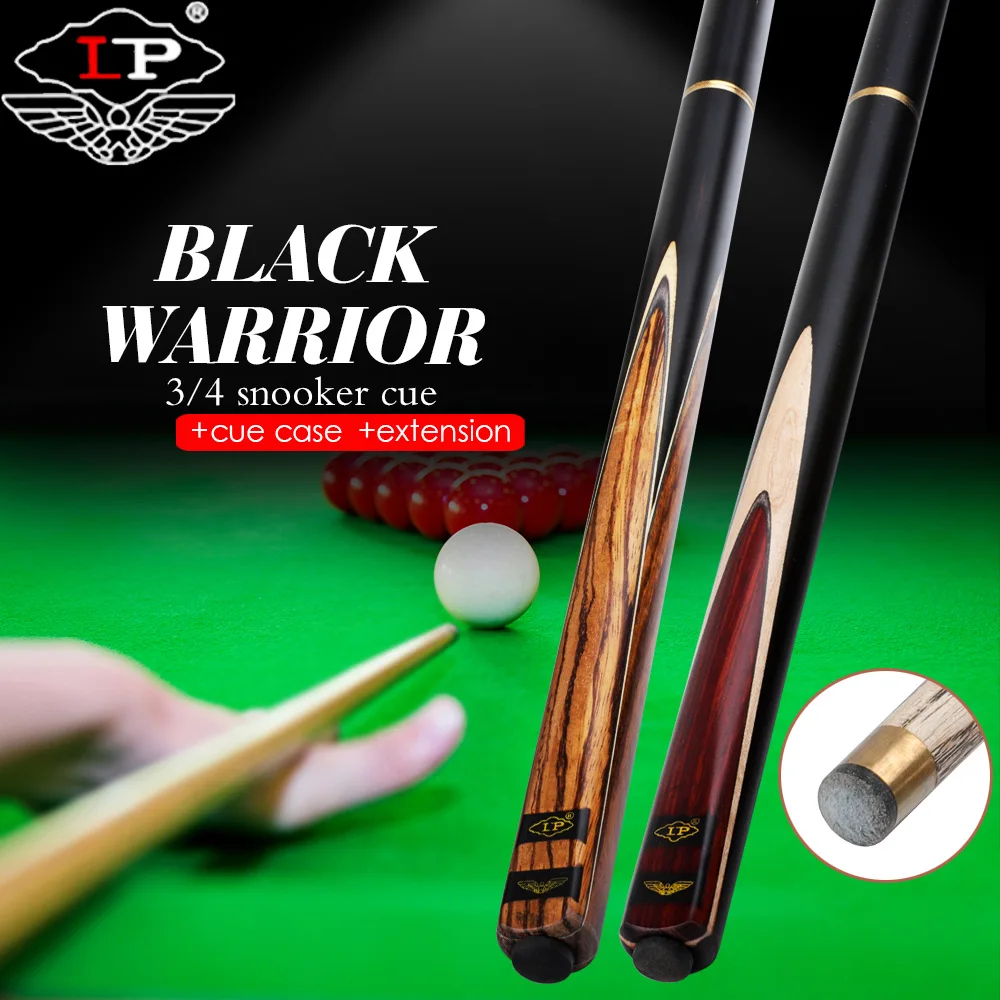 LP черный воин Snooker Cue3/4 разделенный ёмкость 10 мм наконечник Ashwood вал твердая