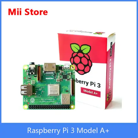 Raspberry Pi 3 Модель A + с 1,4 ГГц 64-разрядным четырехъядерным процессором ARM Cortex-A53 512 Мб LPDDR2 SDRAM двухдиапазонный беспроводной Bluetooth 4,2