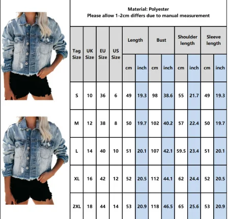 

KALENMOS 2020 New Arrival Jean Jacket Women Retro Tassel Frayed Slim Denim Coat Female Fashion Streetwear Jackets Plus Size 2XL
