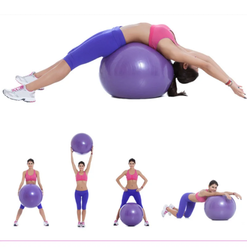 

45cm Yoga Ball Fitness Balls Sports Pilates Birthing Fitball Exercise Training Workout Massage Ball Gym Ball 45cm With Pump