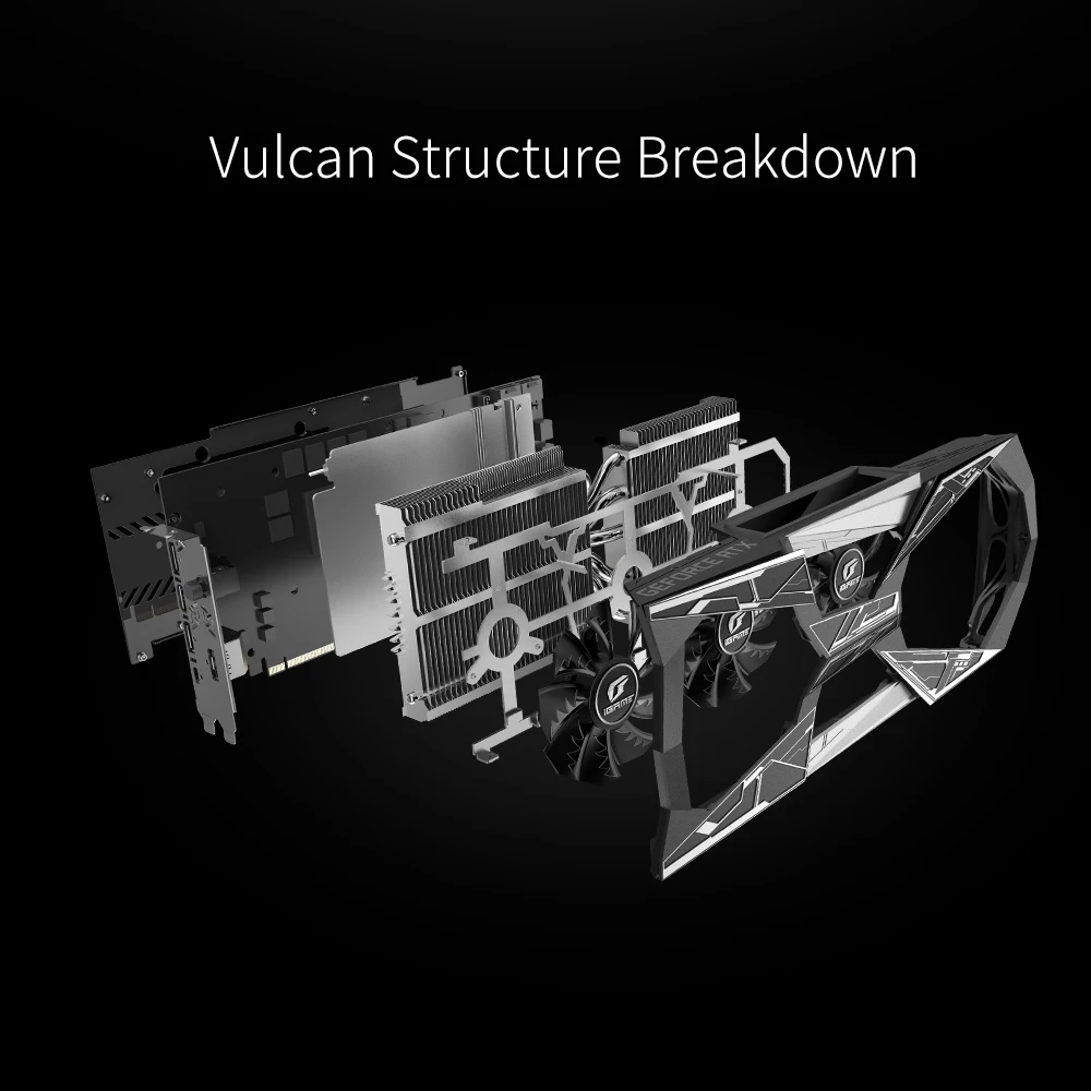 Красочные iGame GeForce RTX 2080 супер графические карты Vulcan X OC GDDR6 8G NVIDIA GPU, графический ппроцессор NVIDIA один ключ Overclock RGB lcd PCI-E3.0 порт