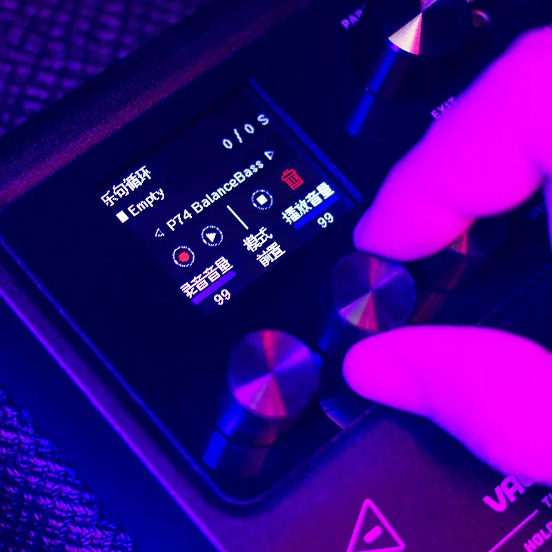 Multi Guitar Effects Processor 140 Built in Effects Looper Multi Language Expression Pedal Gradient color Valeton GP-100