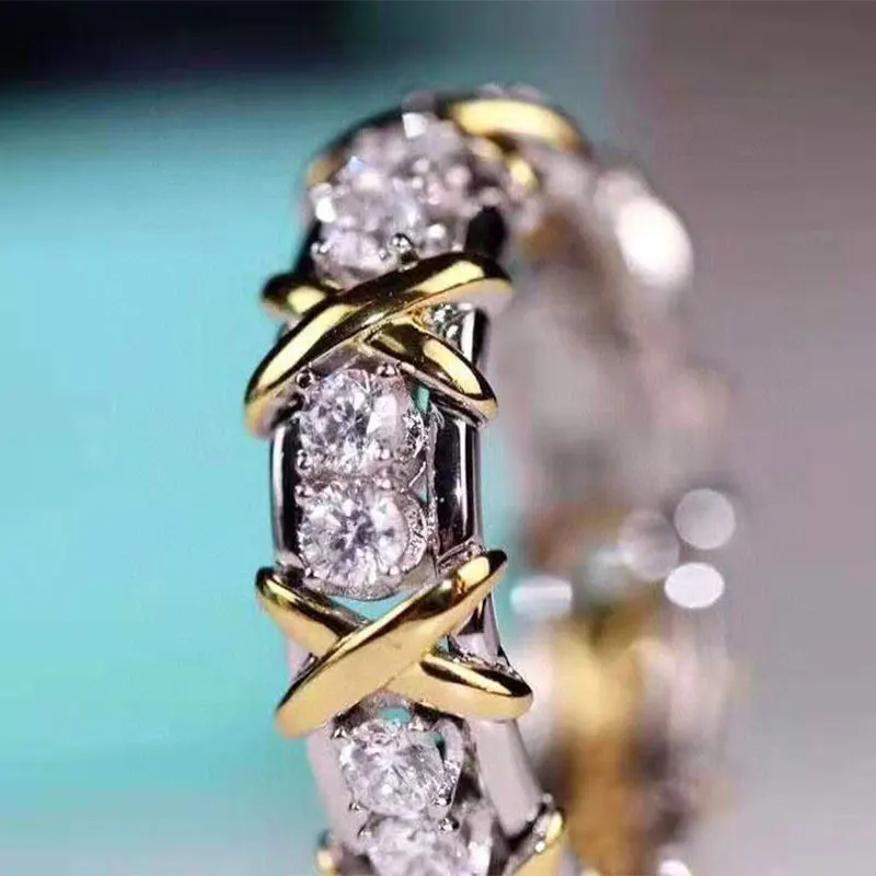 

S925 Sterling Silver Ring with cubic zirconia, link bracelet with zirconia, fashion design, women's gifts