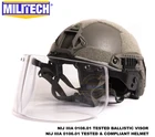 MILITECH Листва Зеленый FG OCC лайнер набор NIJ IIIA Быстрый пуленепробиваемый шлем и козырек Набор для противопуленепробиваемая фотостойкая маска